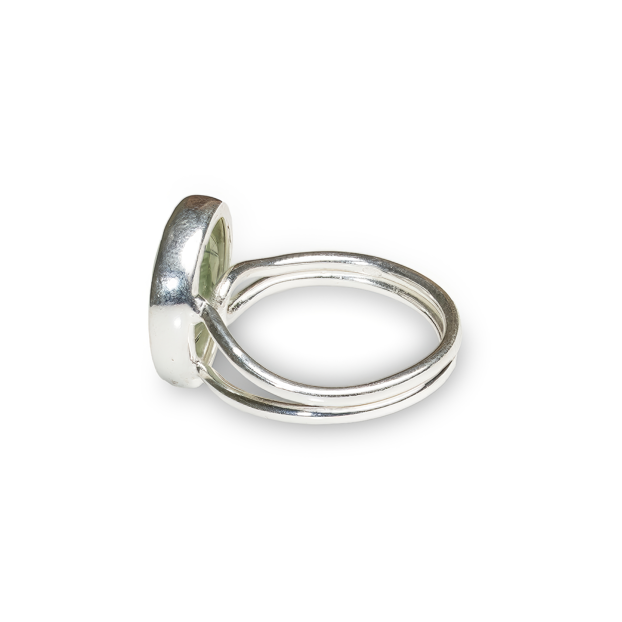 Elegant Prehnite Gemstone Ring